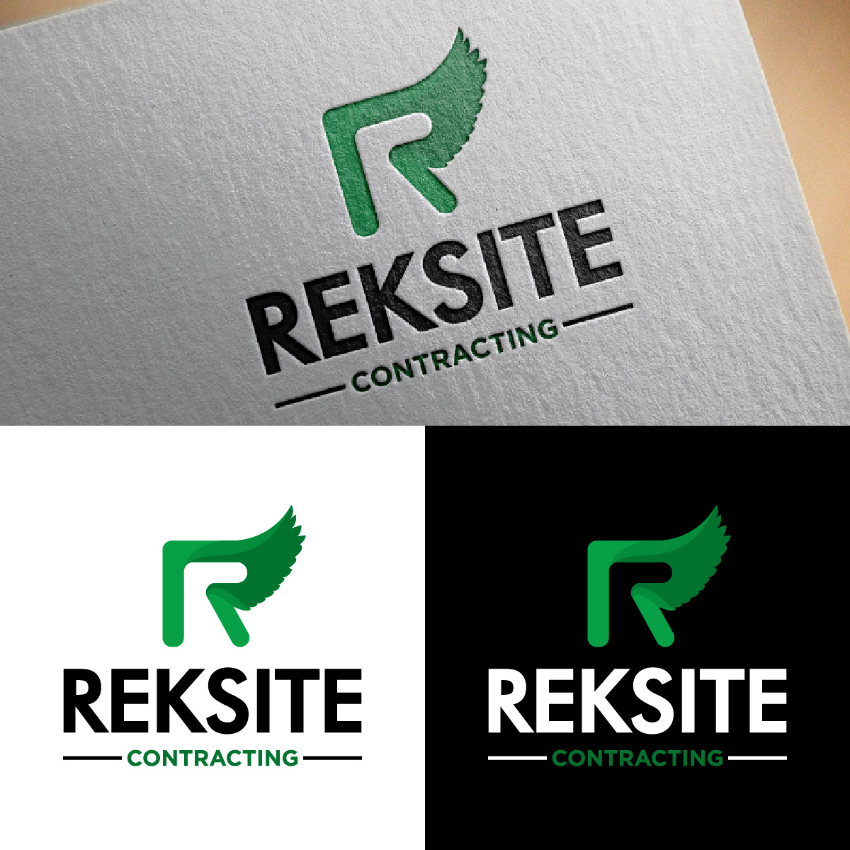 Logo Design by fly  design for REKSITE CONTRACTING  | Design #31836385