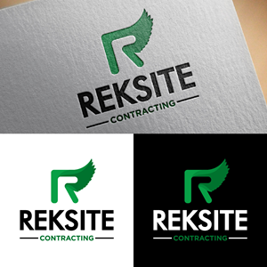 Logo Design by fly  design for REKSITE CONTRACTING  | Design: #31836385