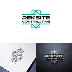 Logo Design by webeezine for REKSITE CONTRACTING  | Design: #31840139
