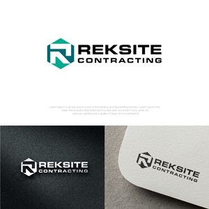 Logo Design by webeezine for REKSITE CONTRACTING  | Design: #31840140
