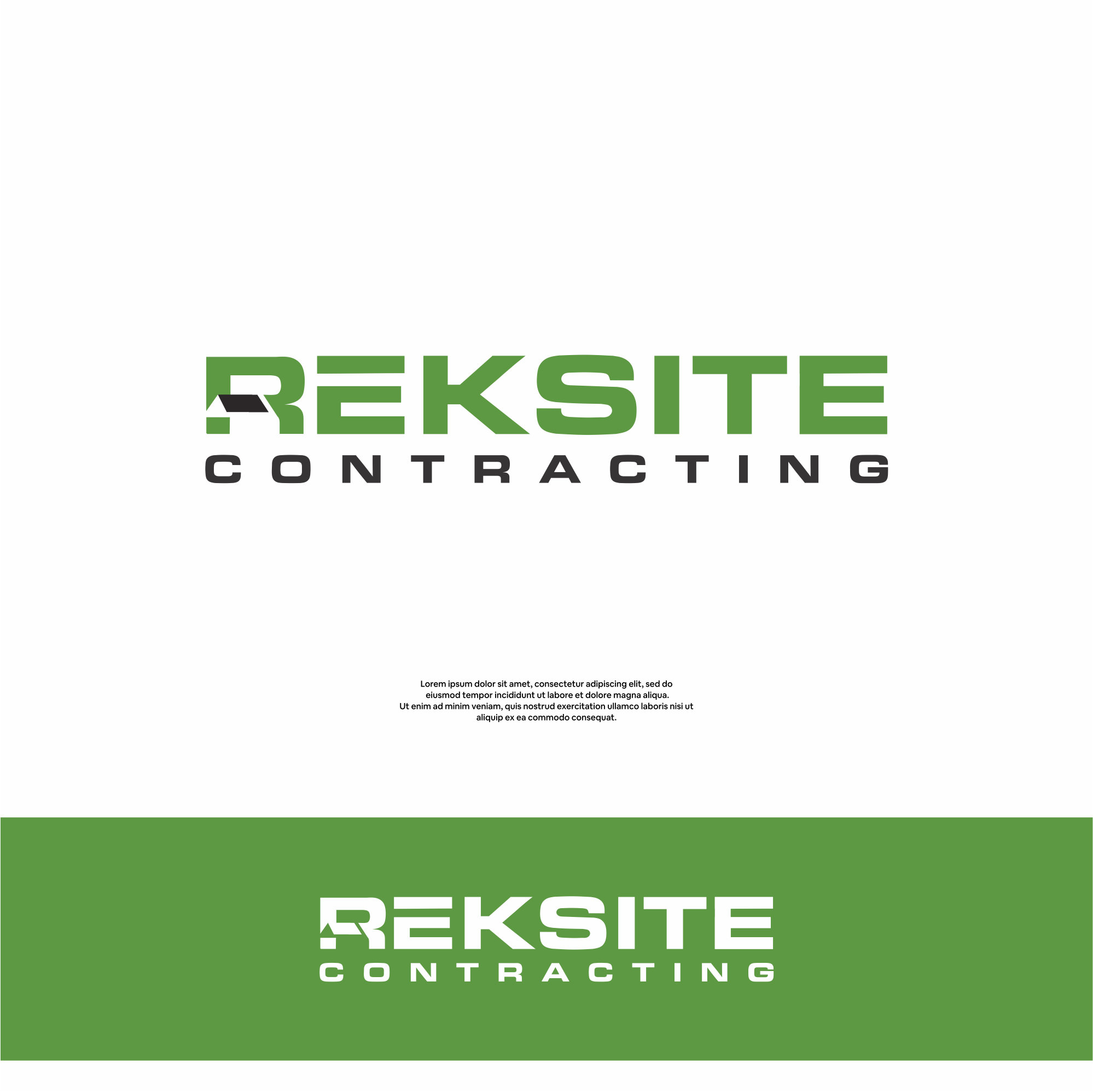 Logo-Design von DesignFirst für REKSITE CONTRACTING  | Design #31834288