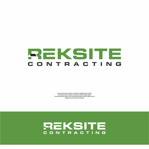 Logo Design by DesignFirst for REKSITE CONTRACTING  | Design: #31834288