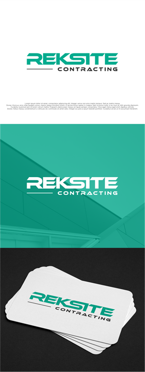 Logo Design by shiroRo for REKSITE CONTRACTING  | Design: #31833962