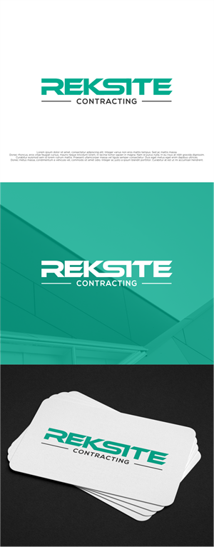 Logo Design by shiroRo for REKSITE CONTRACTING  | Design: #31833971