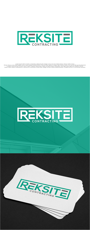 Logo Design by shiroRo for REKSITE CONTRACTING  | Design: #31833973