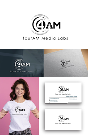 Logo Design by MMM2 for fourAM Media Labs | Design: #31837959