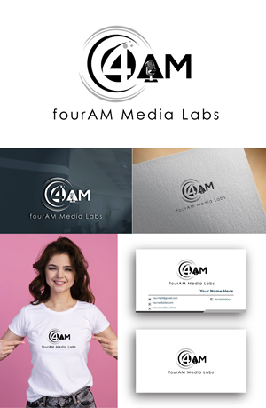 Logo Design by MMM2 for fourAM Media Labs | Design: #31837960