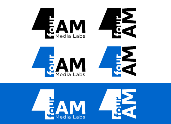 Logo Design by Khuz for fourAM Media Labs | Design #31855366