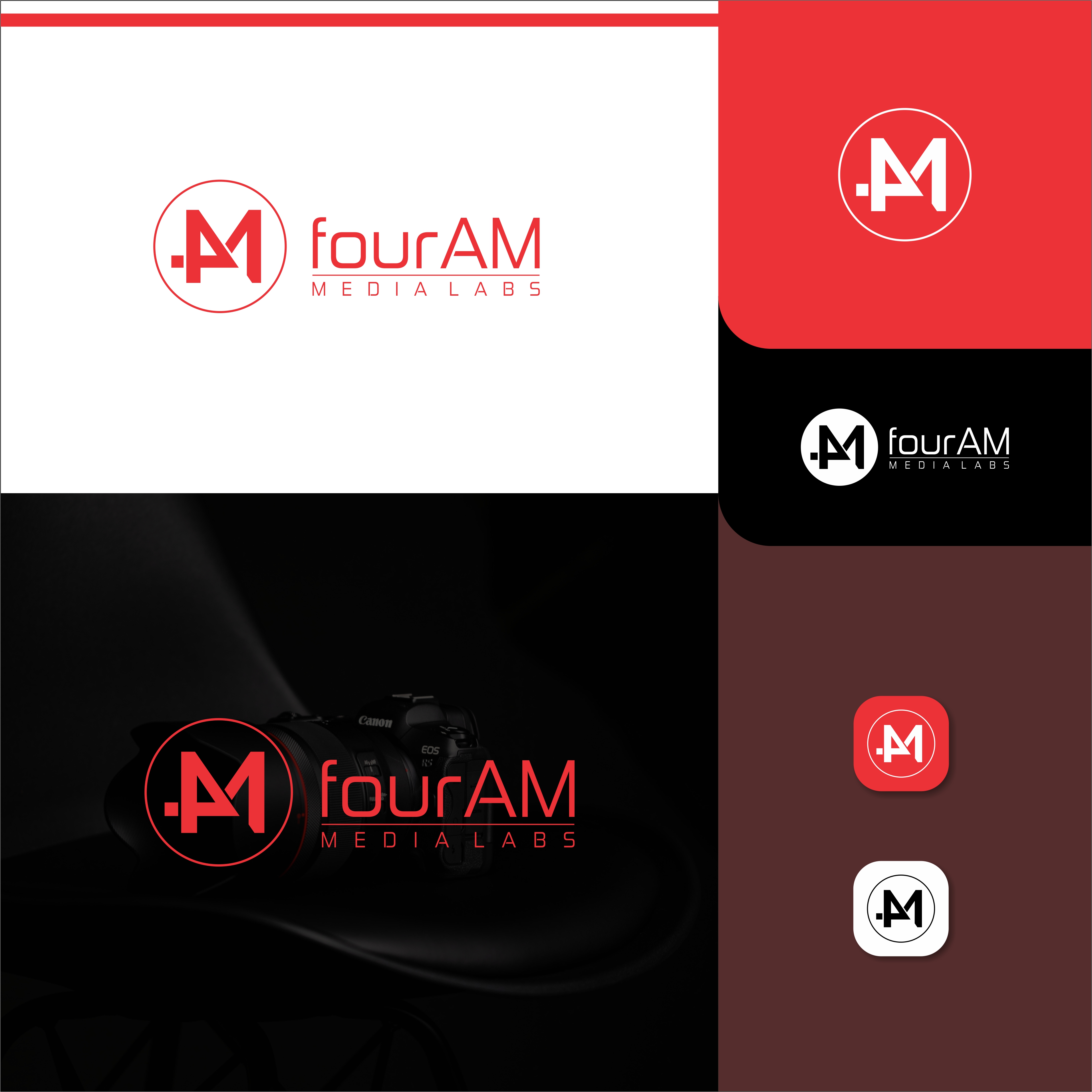 Logo Design by BLINDMOON for fourAM Media Labs | Design #31838385