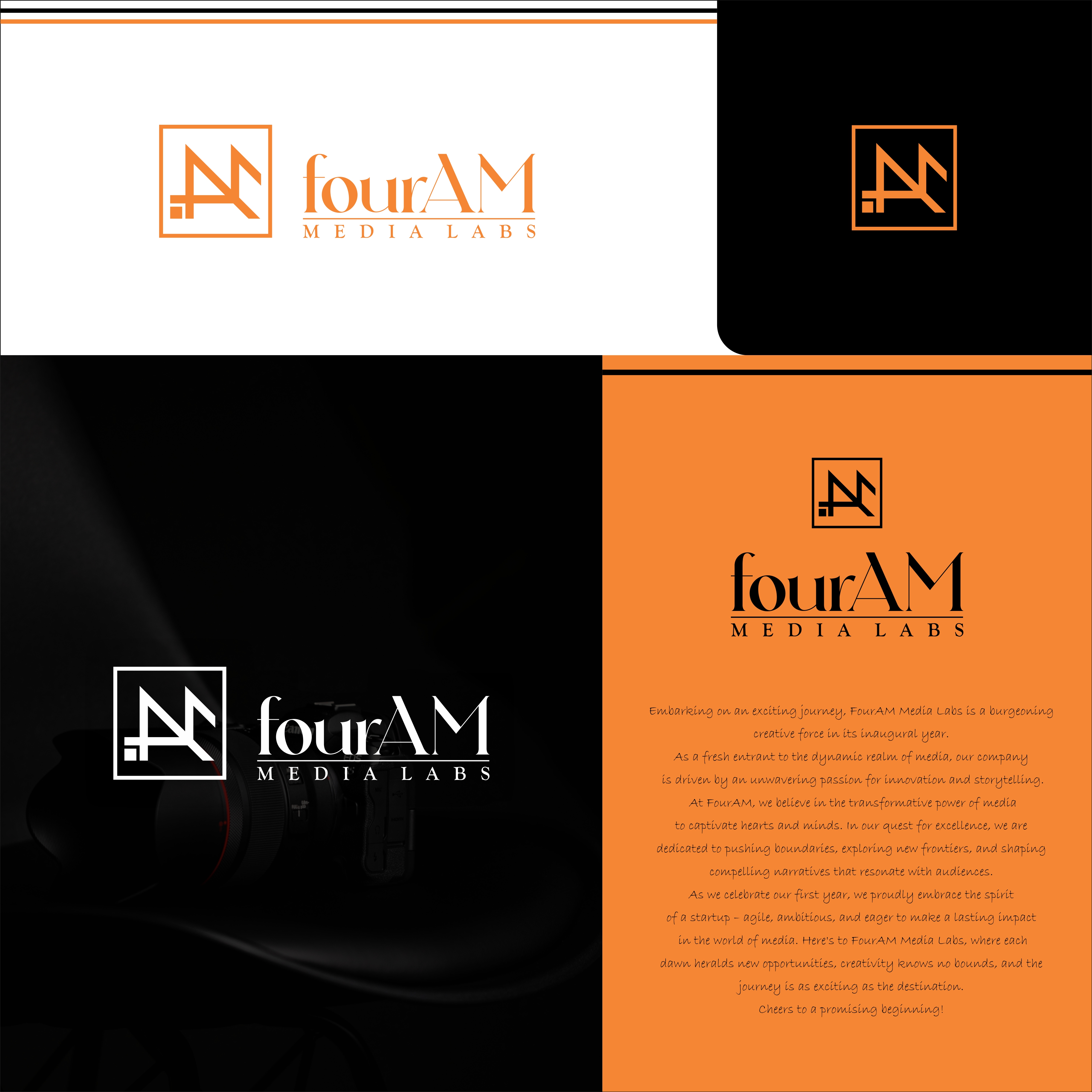 Logo Design by BLINDMOON for fourAM Media Labs | Design #31838390