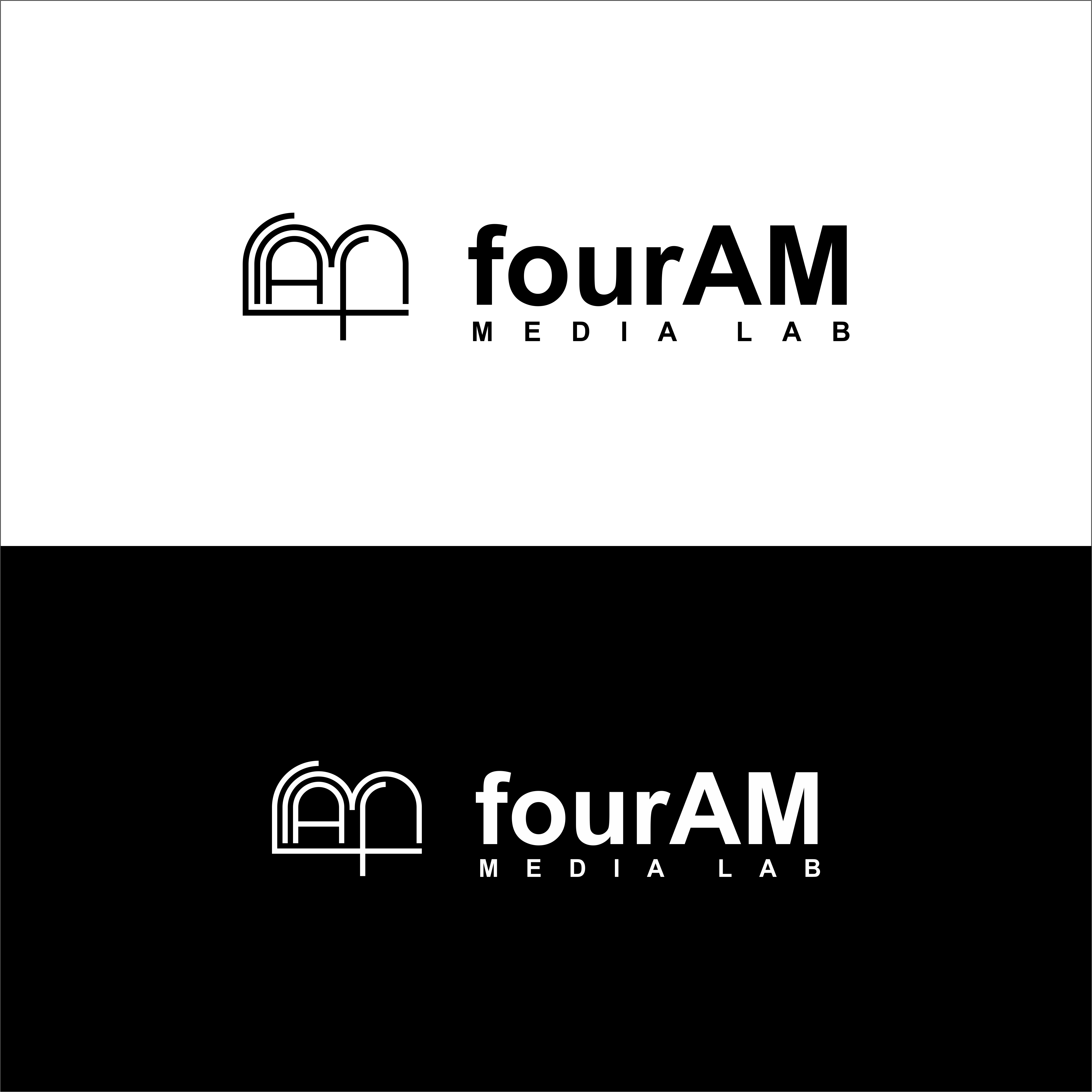 Logo Design by BLINDMOON for fourAM Media Labs | Design #31838704