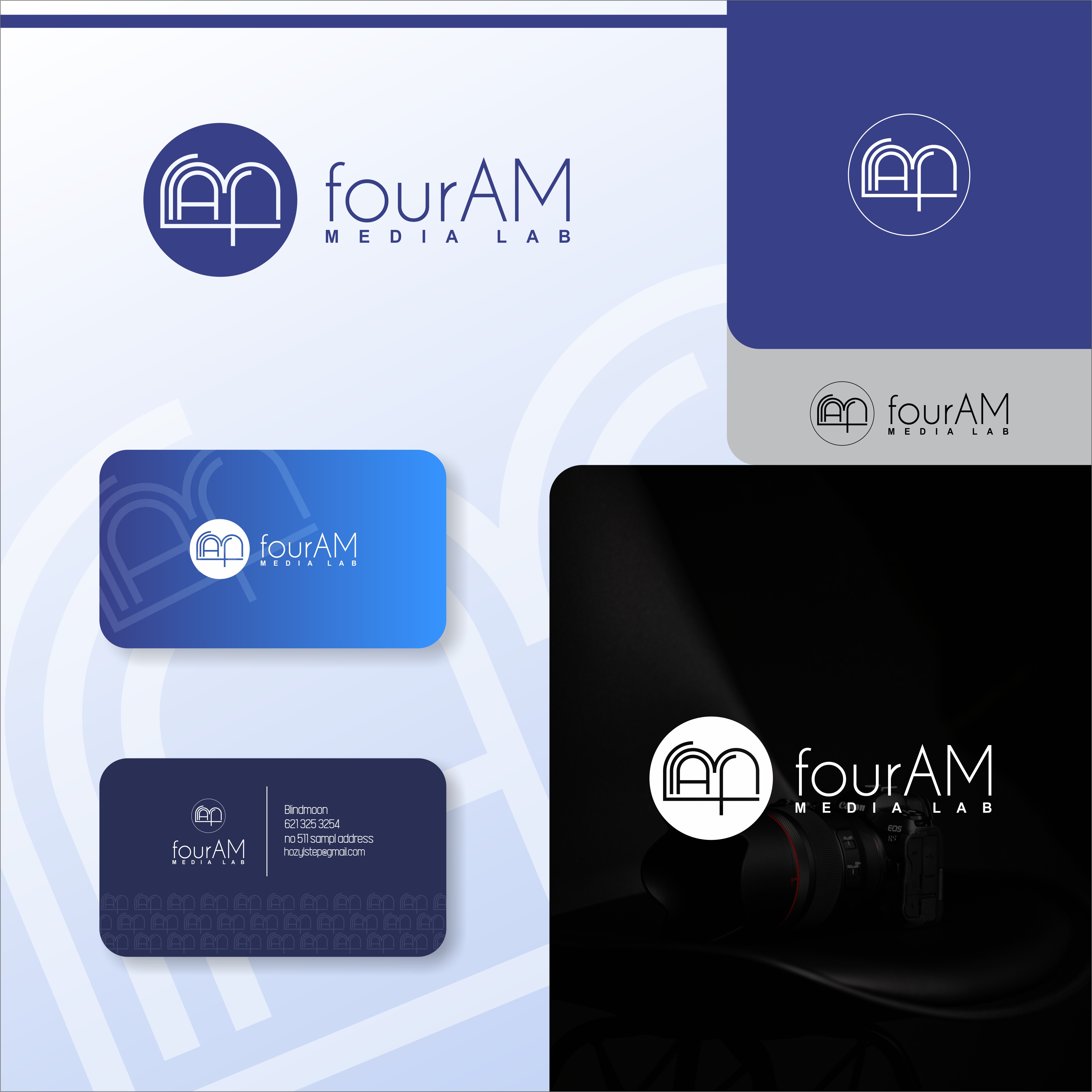Logo Design by BLINDMOON for fourAM Media Labs | Design #31838705