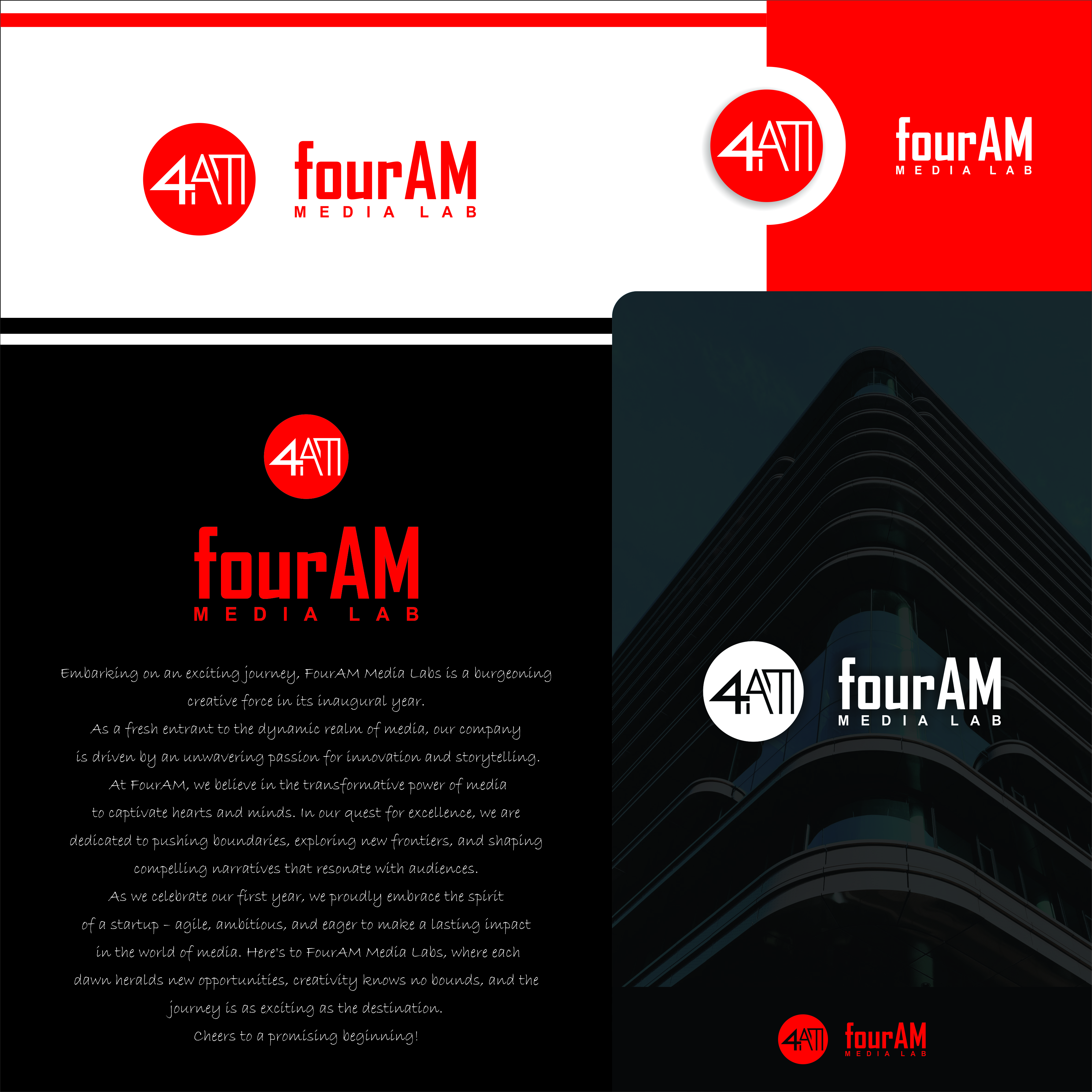 Logo Design by BLINDMOON for fourAM Media Labs | Design #31850299