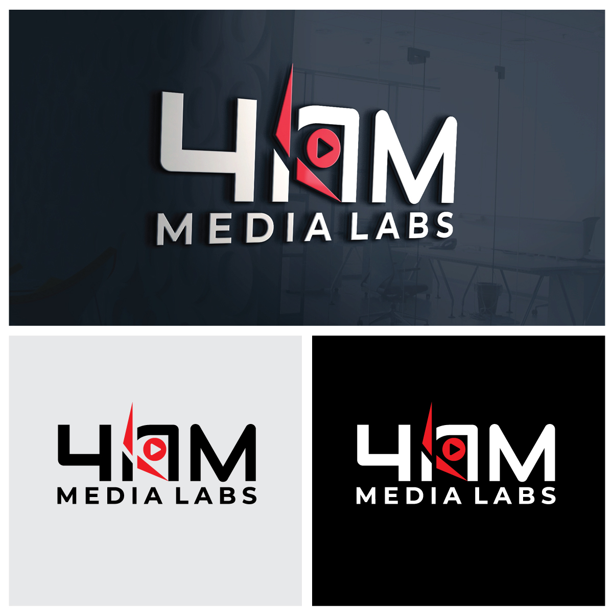 Logo Design by riya.mitra07j for fourAM Media Labs | Design #31837809