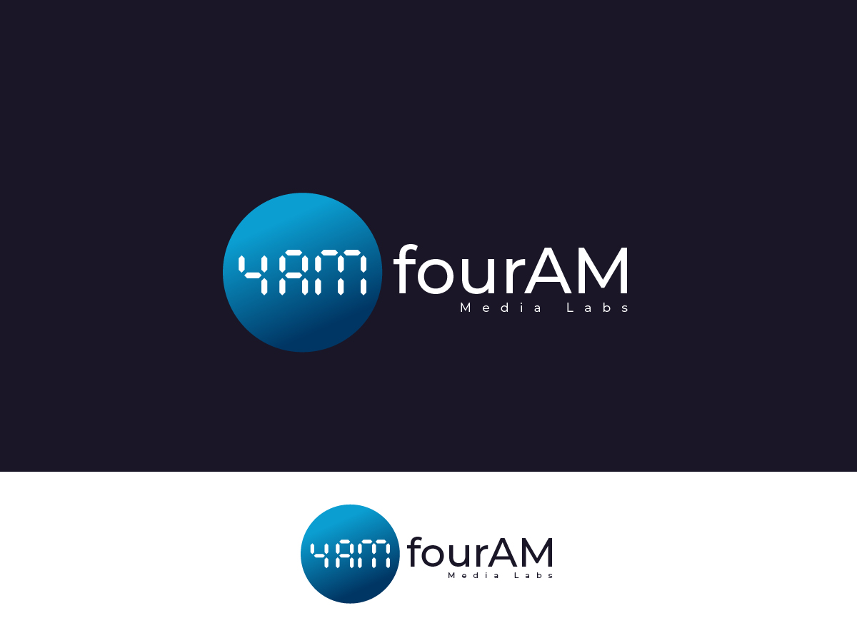 Logo Design by Owltive for fourAM Media Labs | Design #31837949
