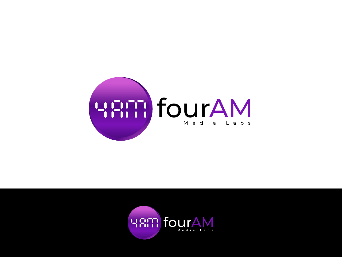 Logo Design by Owltive for fourAM Media Labs | Design #31837954