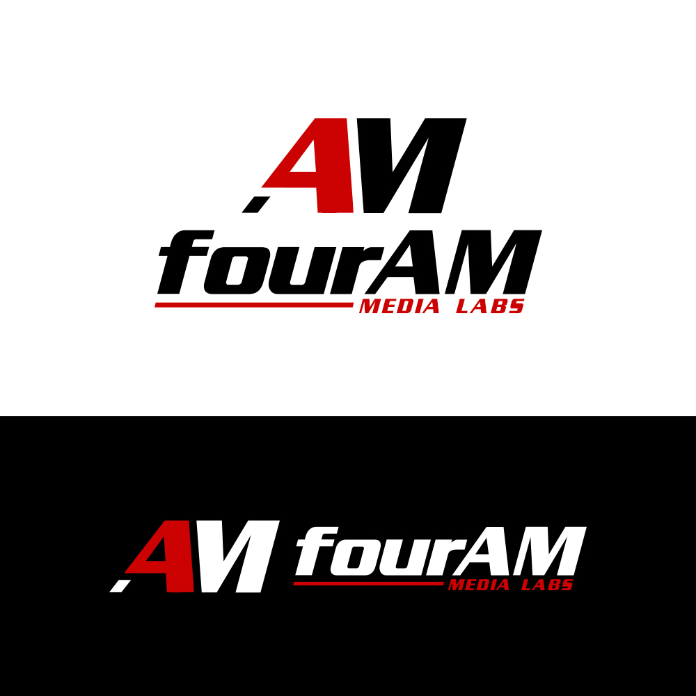 Logo Design by PsyPen for fourAM Media Labs | Design #31847482