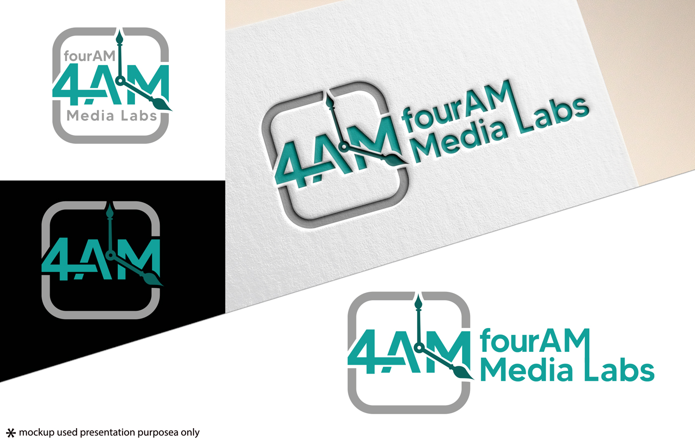 Logo Design by Rubia@ for fourAM Media Labs | Design #31851646