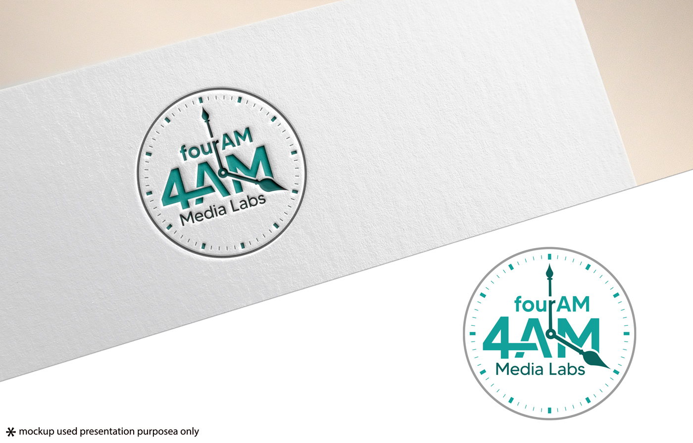Logo Design by Rubia@ for fourAM Media Labs | Design #31851647