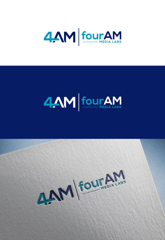 Logo Design by flora.c design for fourAM Media Labs | Design #31844025