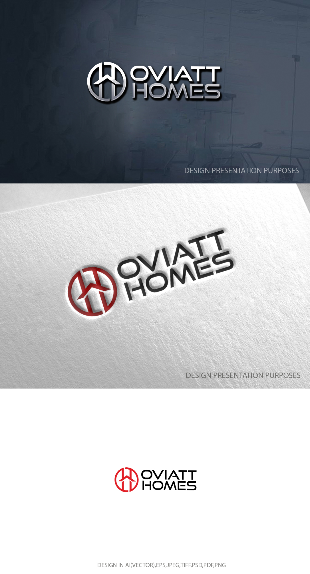 Logo Design by zebronicgraphic for Oviatt Homes | Design #31838990