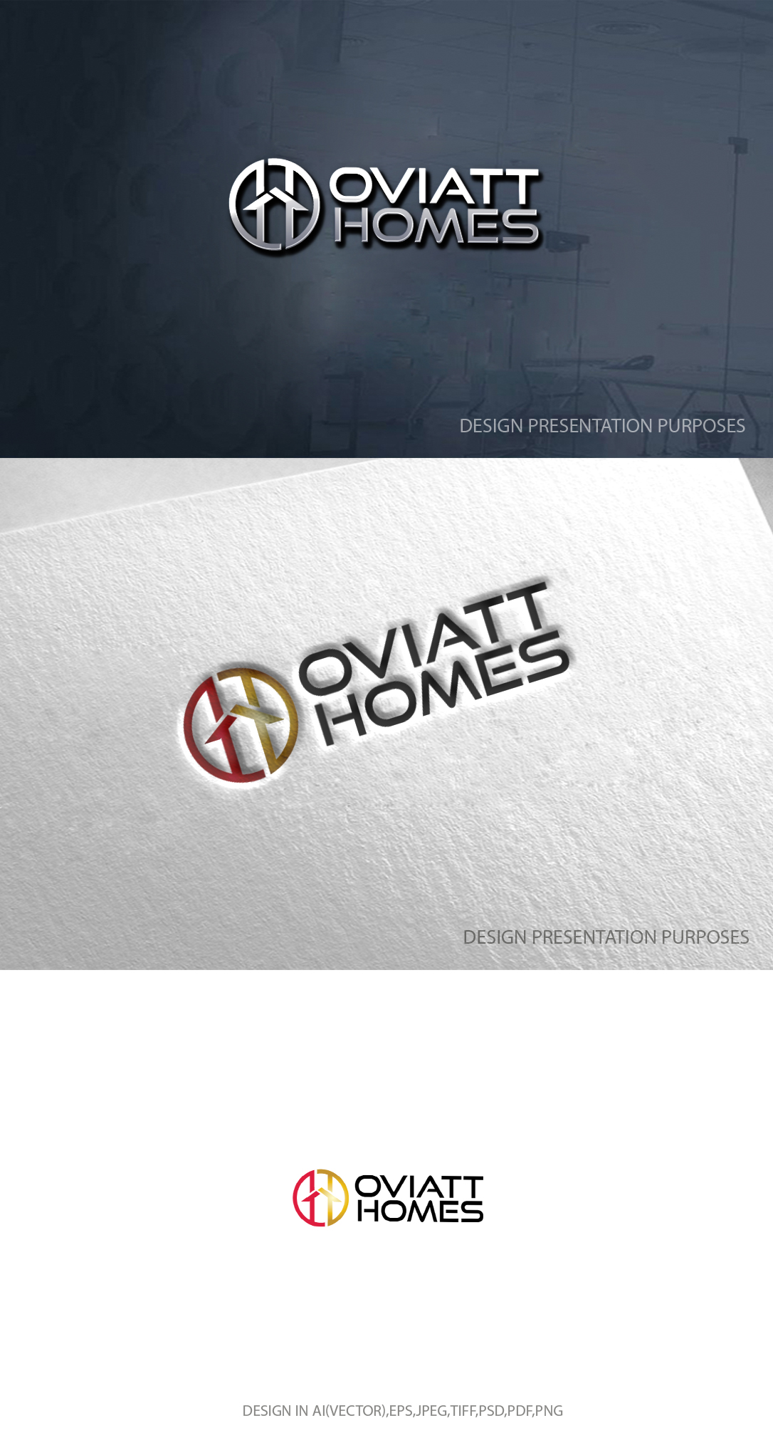 Logo Design by zebronicgraphic for Oviatt Homes | Design #31873639