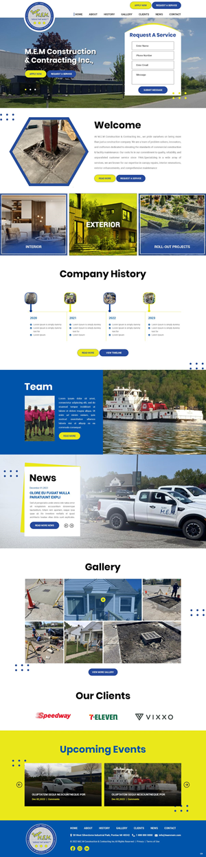 Diseño Web por pb para M.E.M Construction & Contracting inc. | Diseño: #31961315