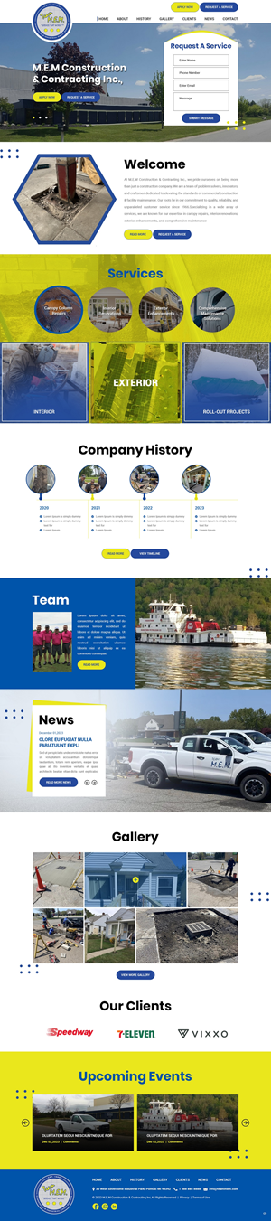 Diseño Web por pb para M.E.M Construction & Contracting inc. | Diseño: #31968639