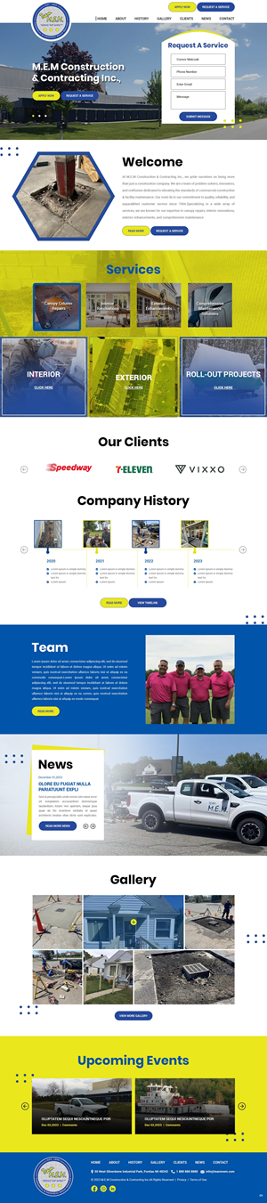 Diseño Web por pb para M.E.M Construction & Contracting inc. | Diseño #31989025