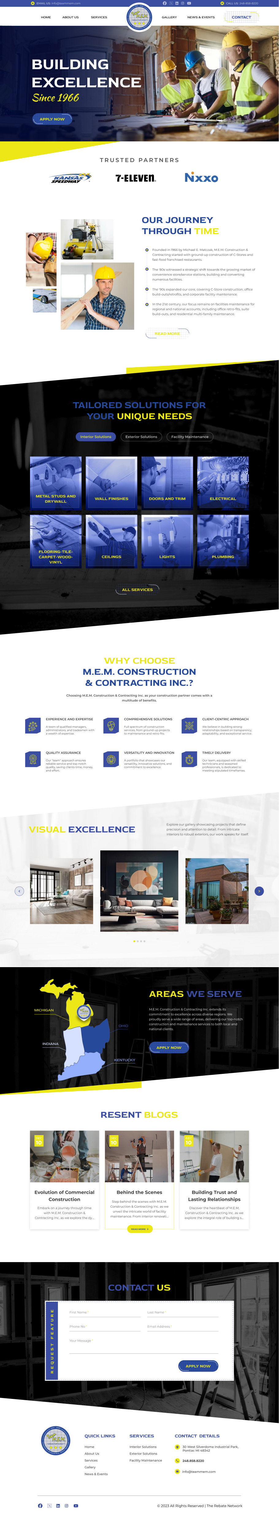 Diseño Web por *mary para M.E.M Construction & Contracting inc. | Diseño #31862938