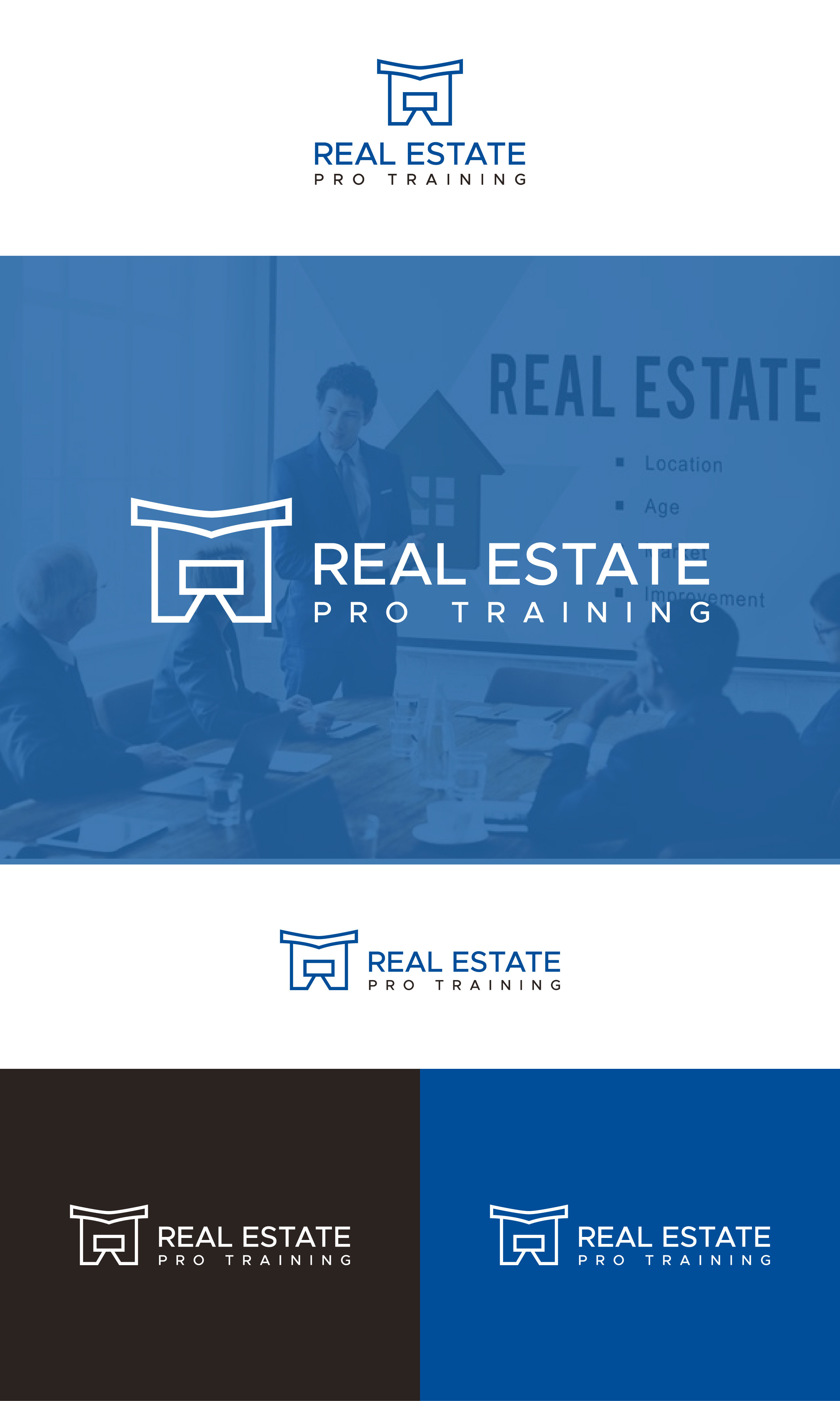 Logo Design by Tube light for Real Estate Pro Training | Design #31883627