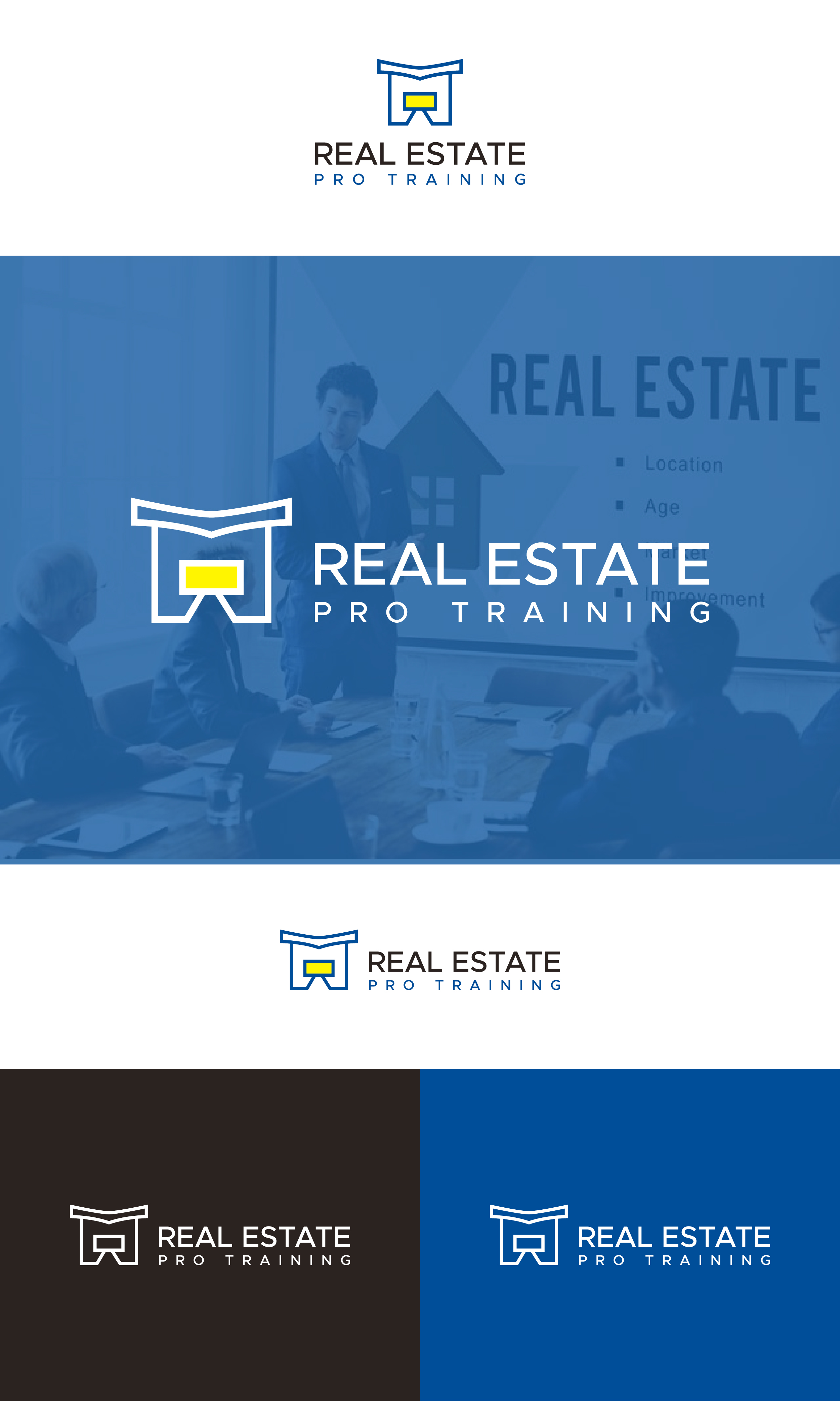 Logo Design by Tube light for Real Estate Pro Training | Design #31883628
