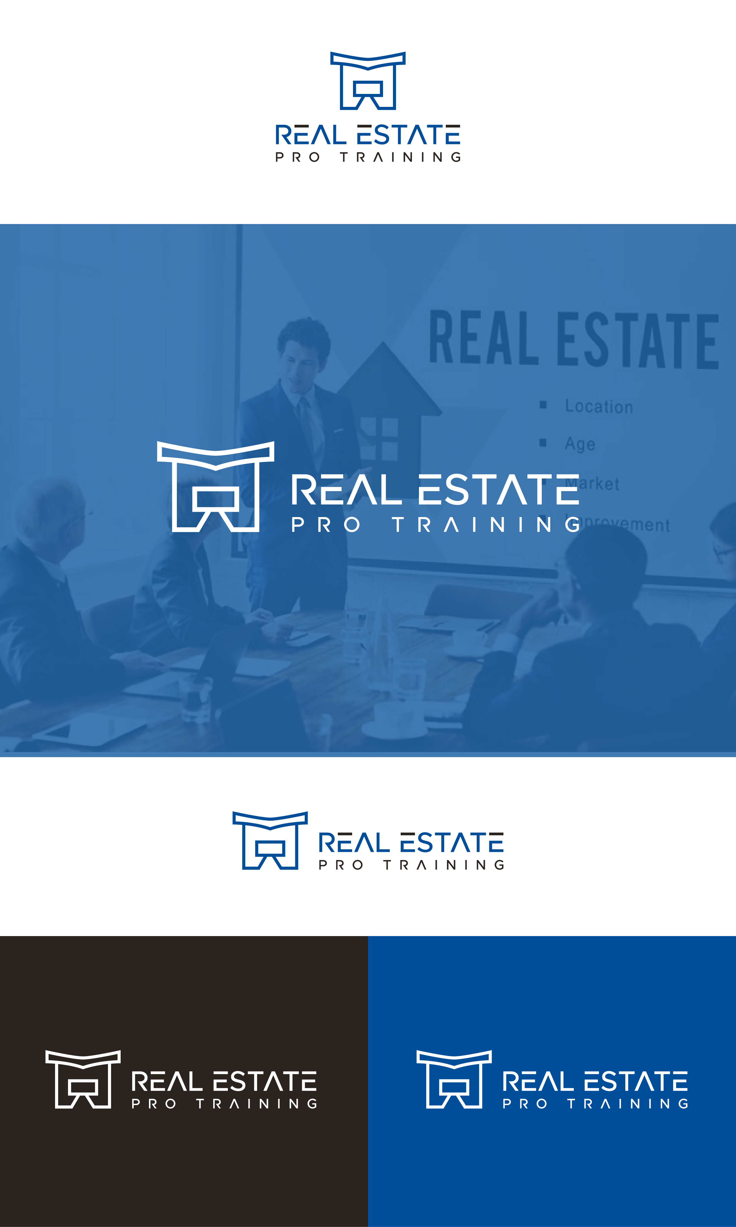 Logo Design by Tube light for Real Estate Pro Training | Design #31883629