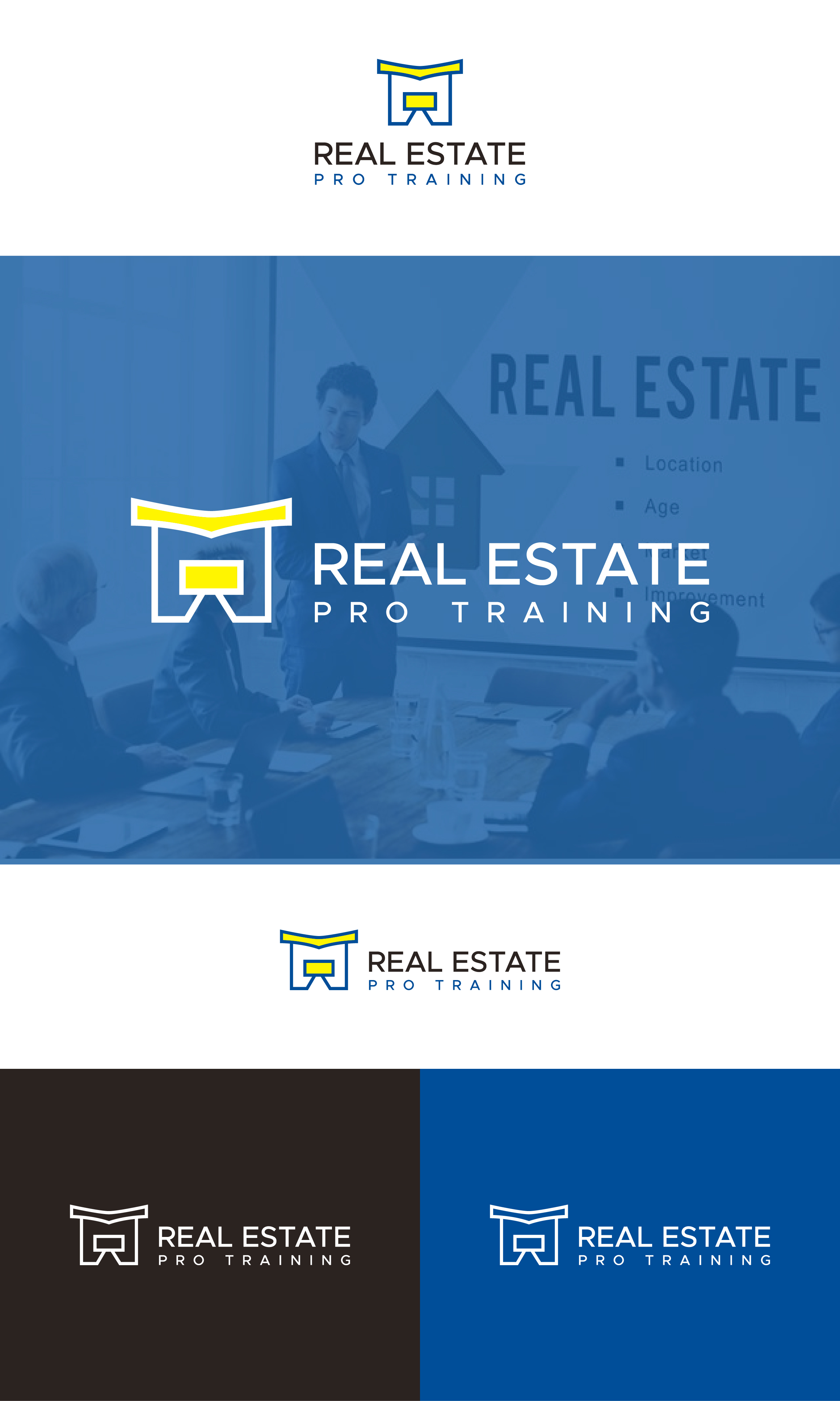 Logo Design by Tube light for Real Estate Pro Training | Design #31883631