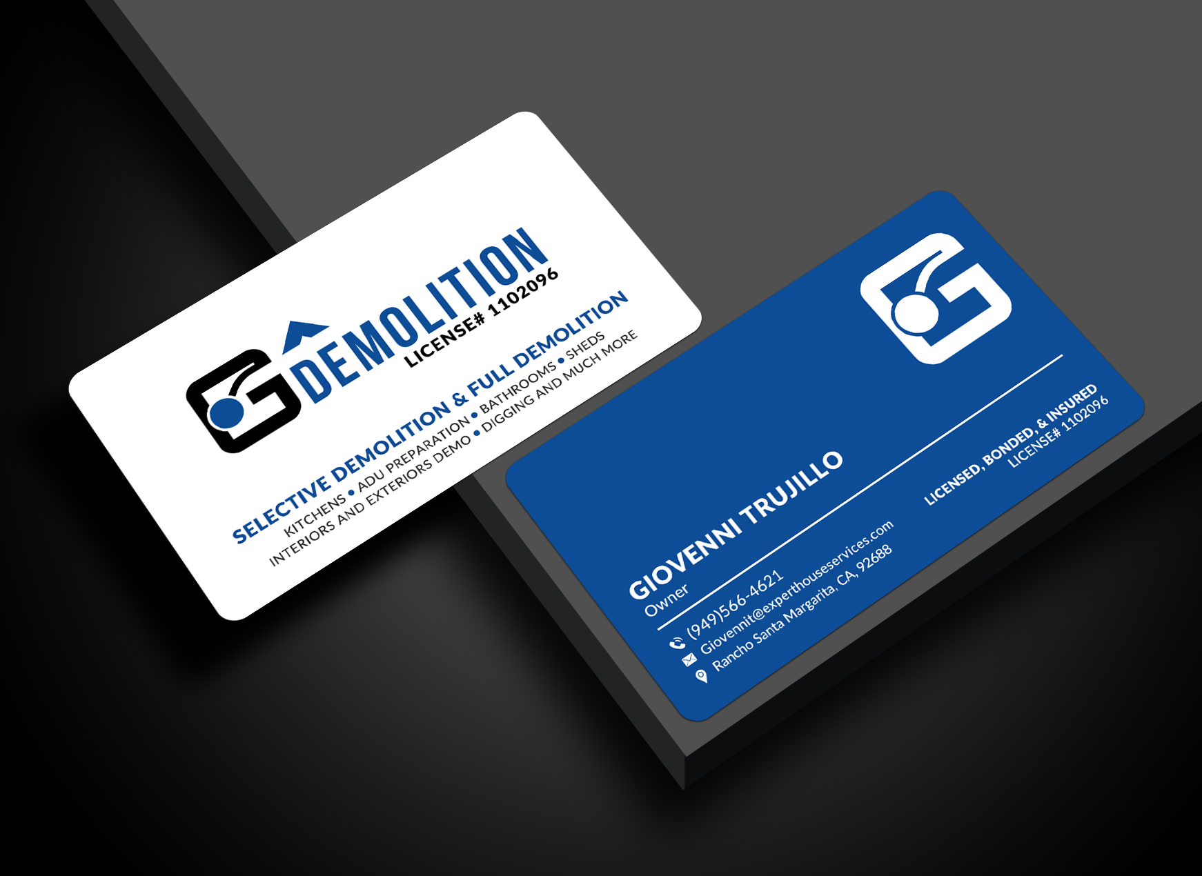 Business Card Design by Sun Moon Graphic Designer for GT Demolition | Design #31847450