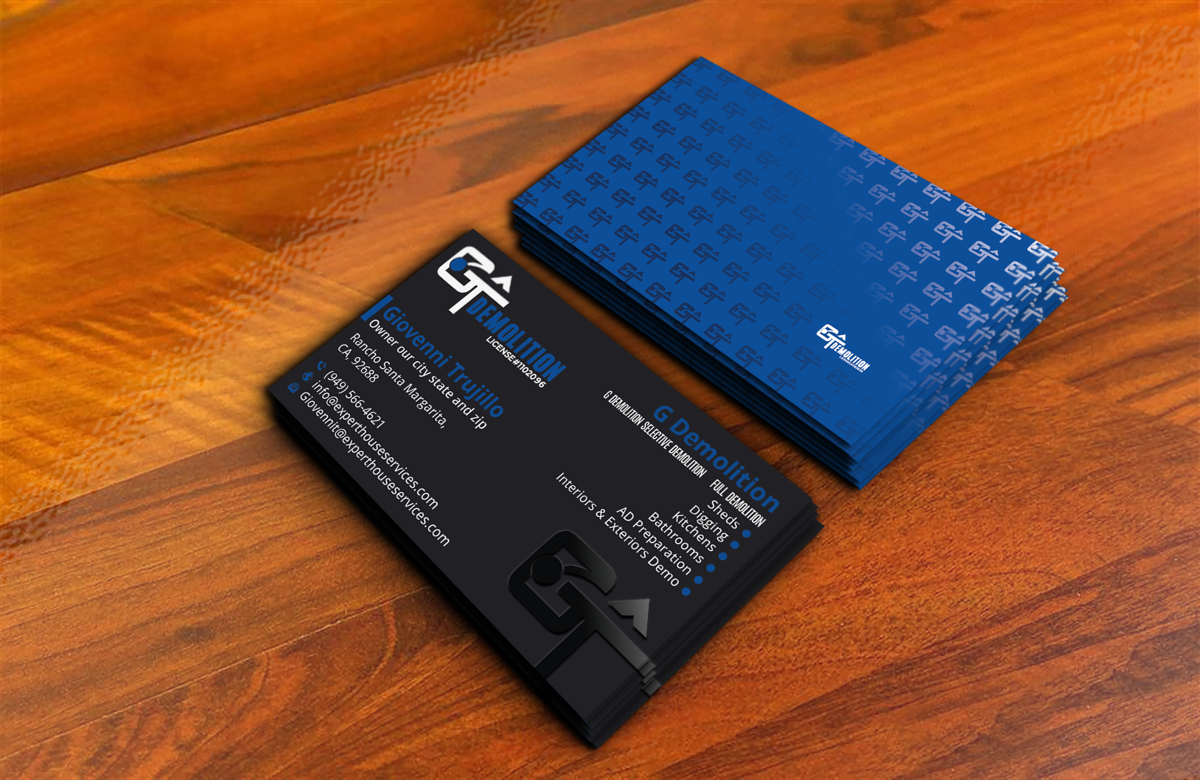 Design de Carte de Visite par DesignerShahadat pour GT Demolition | Design #31846906
