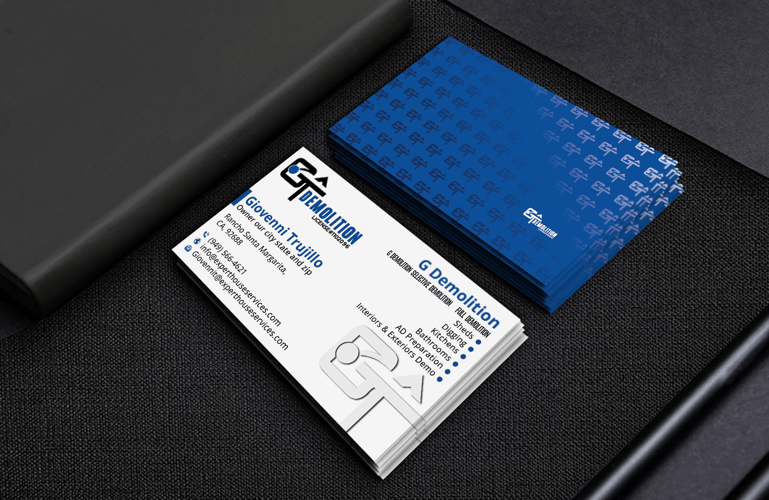Business Card Design by DesignerShahadat for GT Demolition | Design #31847472