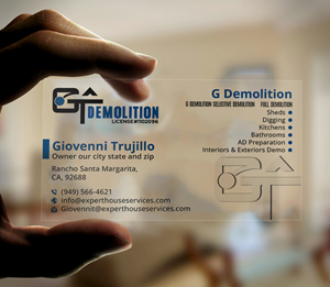 Design de Carte de Visite par DesignerShahadat pour GT Demolition | Design #31847474