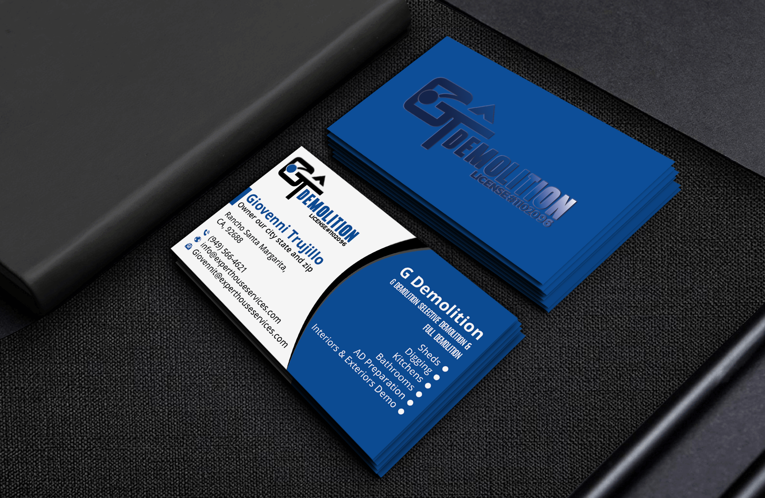 Design de Carte de Visite par DesignerShahadat pour GT Demolition | Design #31847752