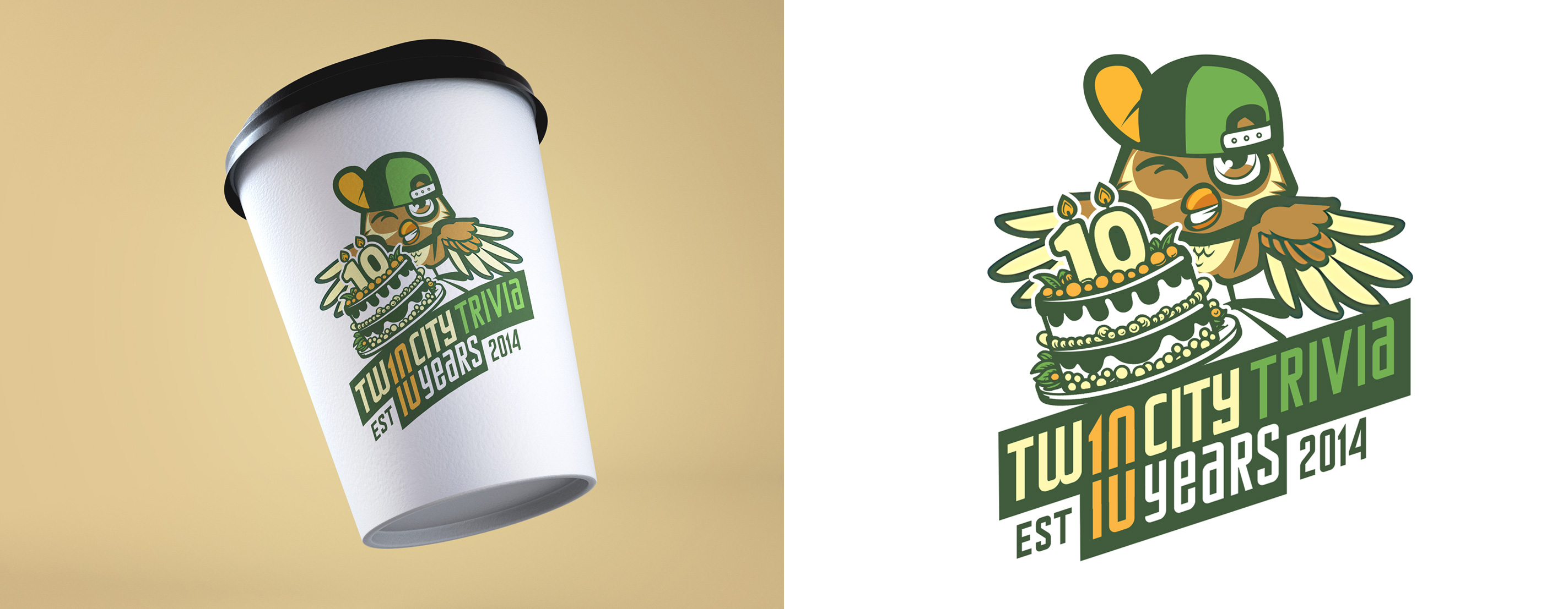 Diseño Gráfico por Pixel Rain para Twin City Trivia | Diseño #31905385