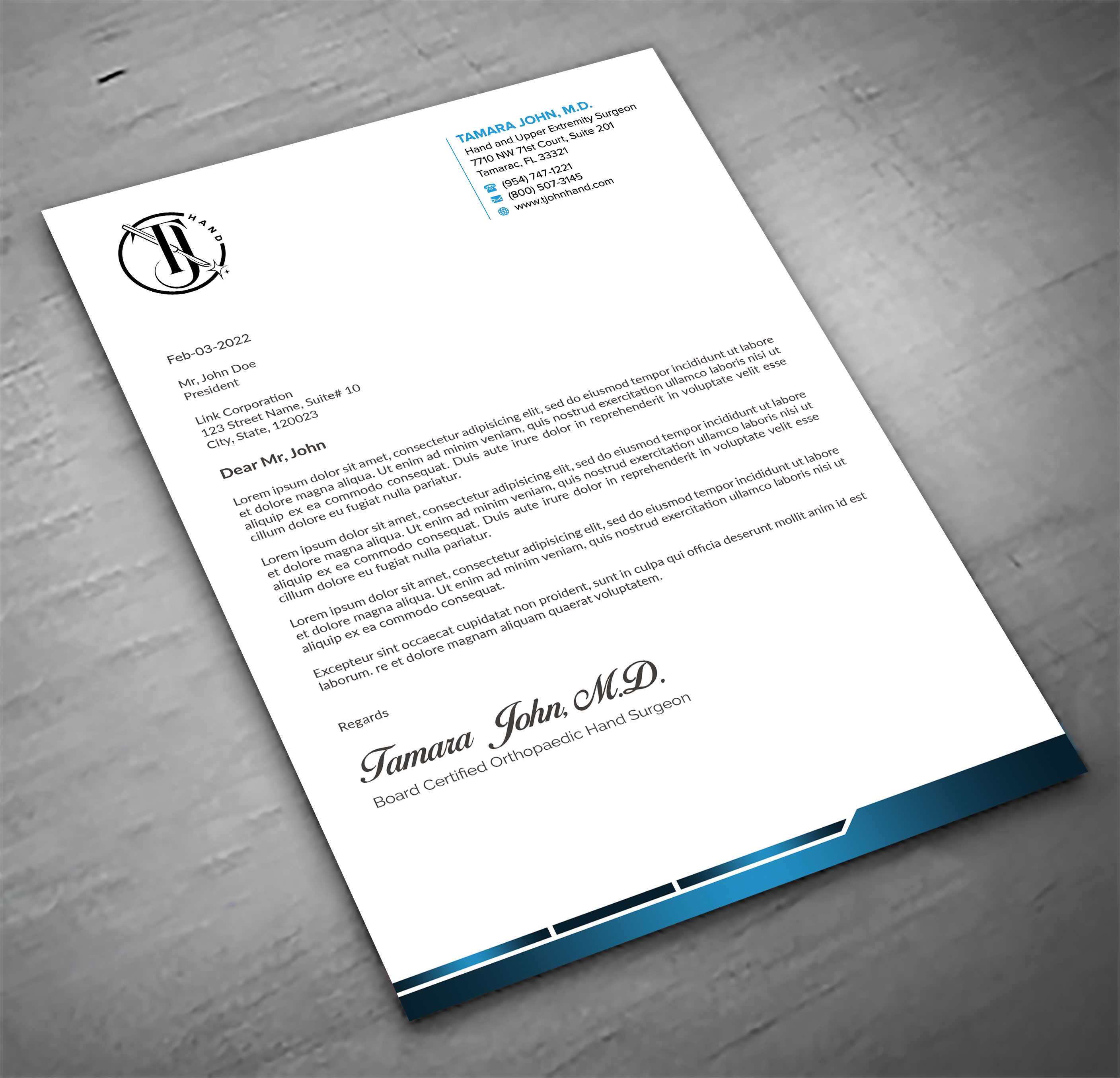 Diseño de Membrete por sadikul islam para este proyecto | Diseño #31859579