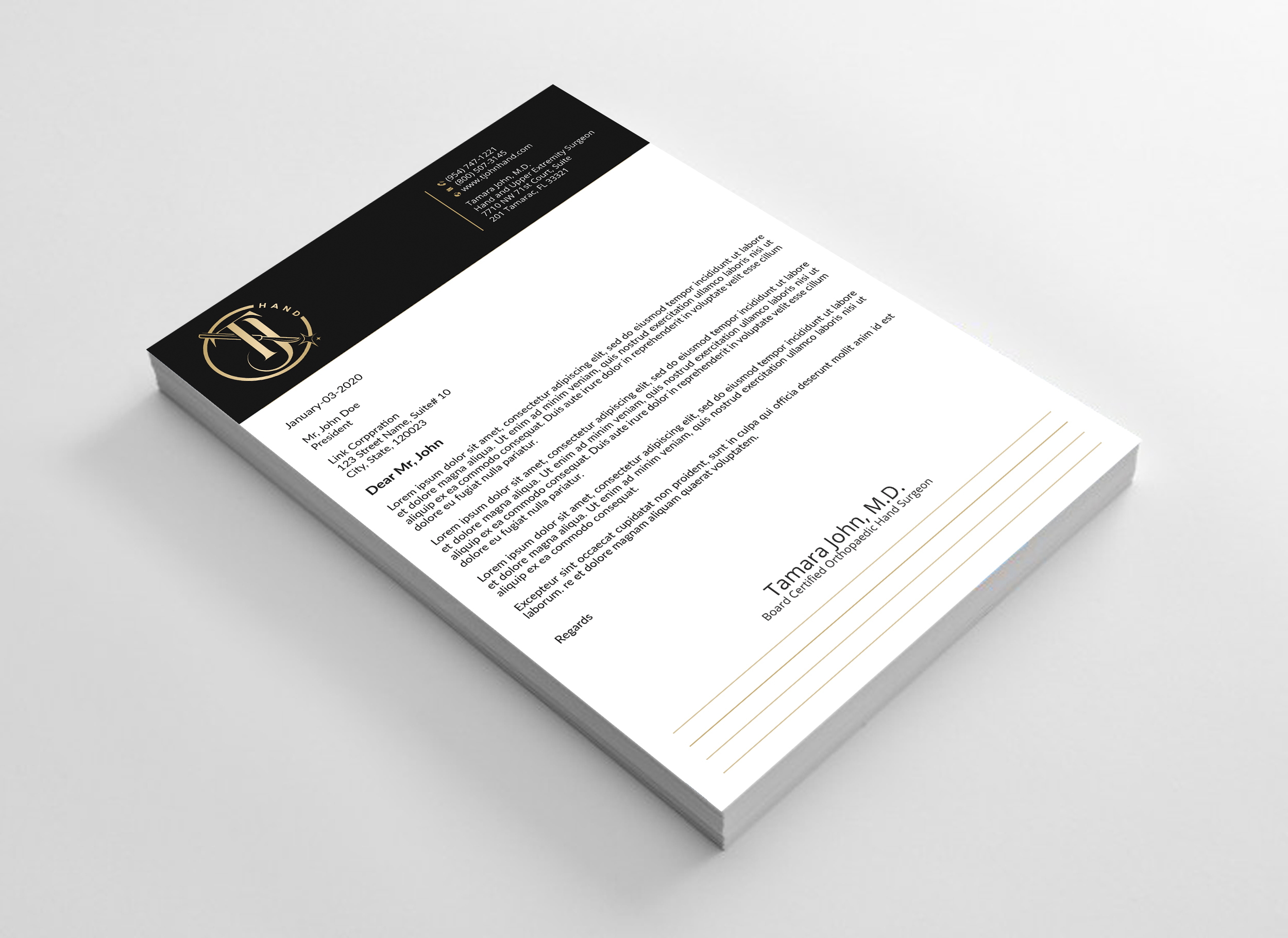 Letterhead Design by Expert Bappy for this project | Design #31863686