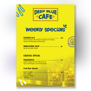 Menu Design by YourLogoMaster for this project | Design: #31875479