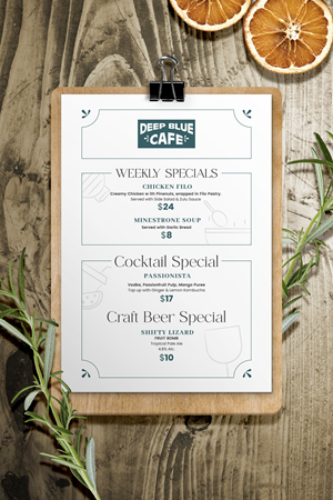 Menu Design by Impressive Solutions for this project | Design: #31866020
