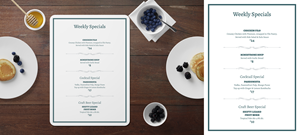 Menu Design by Impressive Designs for this project | Design: #31865557