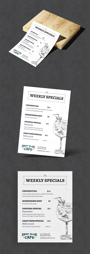 Menu Design by vcreatived for this project | Design: #31896526