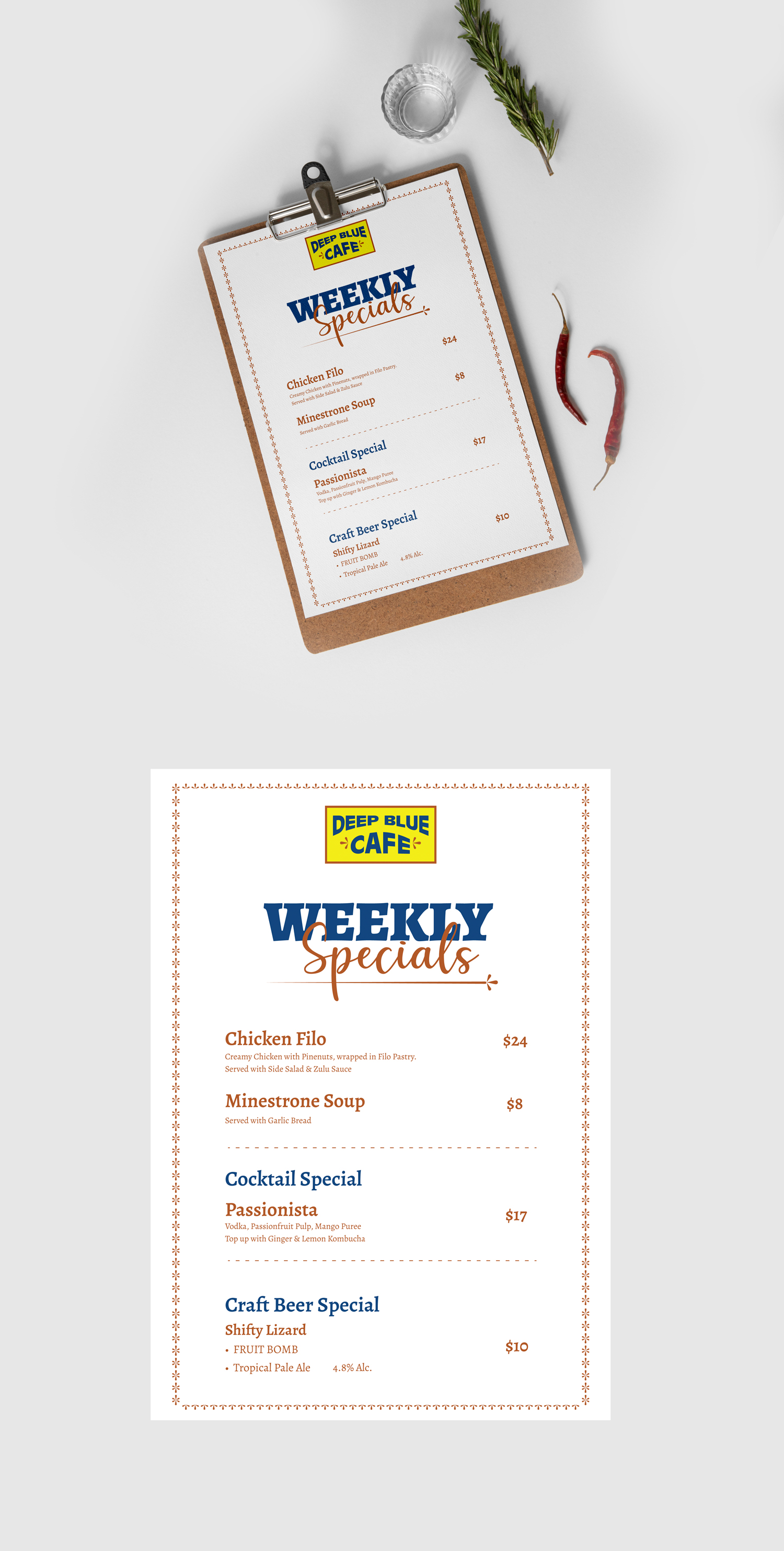 Menu Design by vcreatived for this project | Design #31911556
