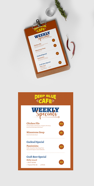 Menu Design by vcreatived for this project | Design: #31911557