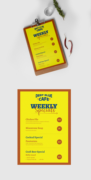 Menu Design by vcreatived for this project | Design: #31911558