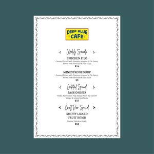 Menu Design by Dzhafir